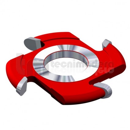 Fresa 1/2 radio convexo