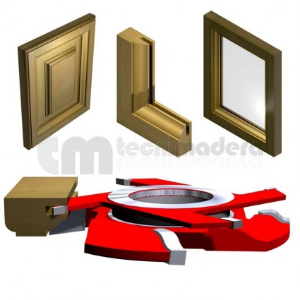 Juego de moldura y ranura