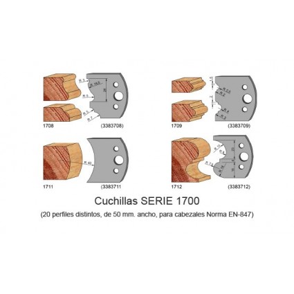 338 - Cuchillas 50 ancho - SERIE 1700