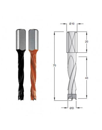 Agujero ciego - 70 largo total