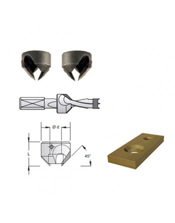 Chaflanador auxiliar, 2 cortes - MD