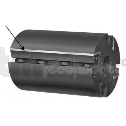 Cuchilla con placa de MD (widia)