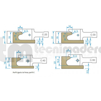 173-P - MD - Tiradores (uñeros)