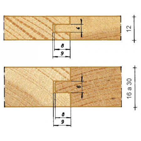 202 - Jgo. fresas machihembrados , HSS