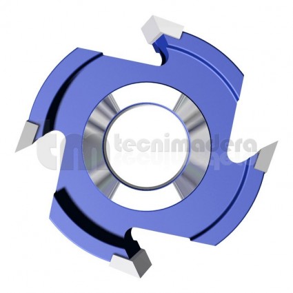 Fresa HSS galces, 4 cortes alternos