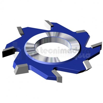 Fresa HSS ranuras, 4 cortes y 4 precortadores