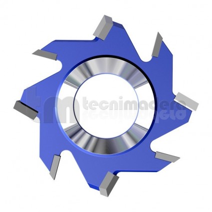 Fresa HSS ranuras, 4 cortes y 4 precortadores