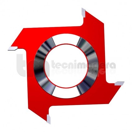 Fresa MD ranuras, 4 cortes