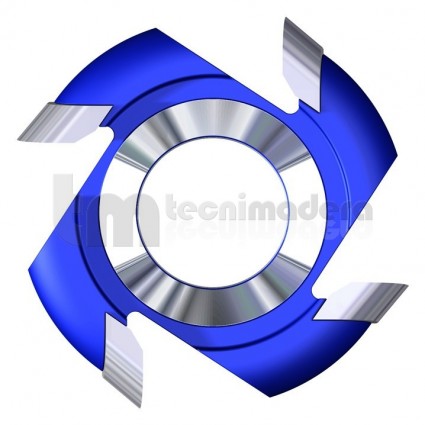 Fresa 1/4 radio convexo